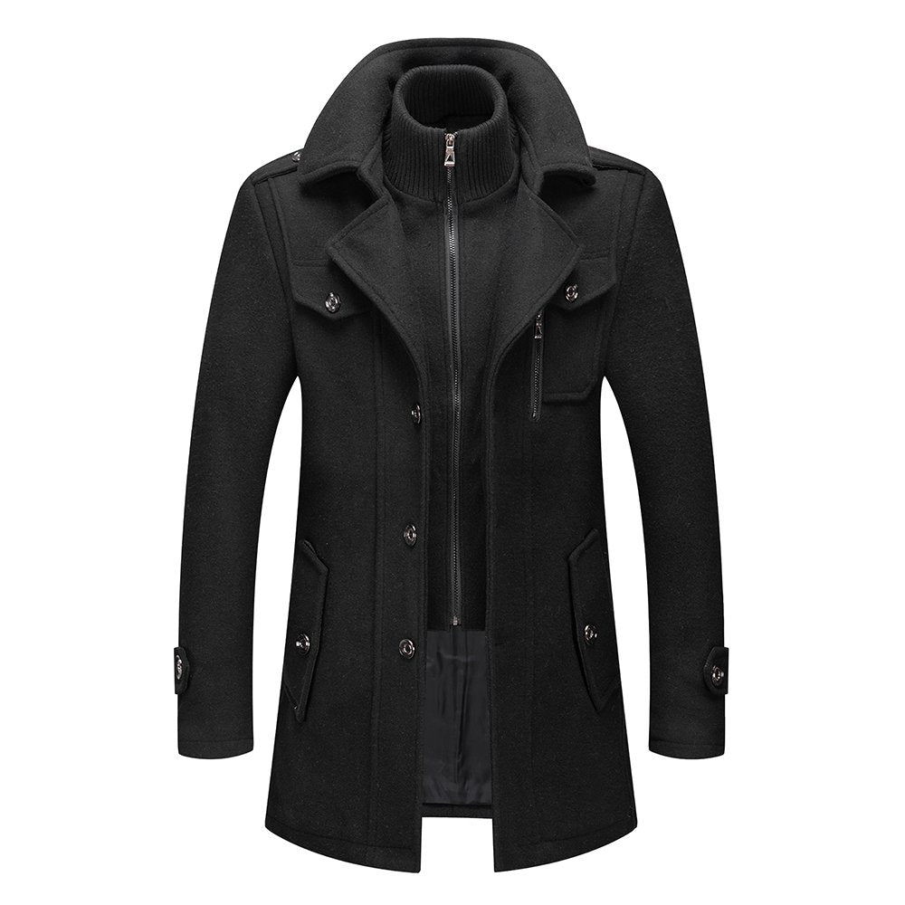 Highlands Wool Peacoat – Wolf Wind